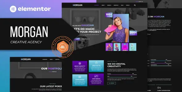 Morgan – Creative Agency & Portfolio Elementor Template Kit